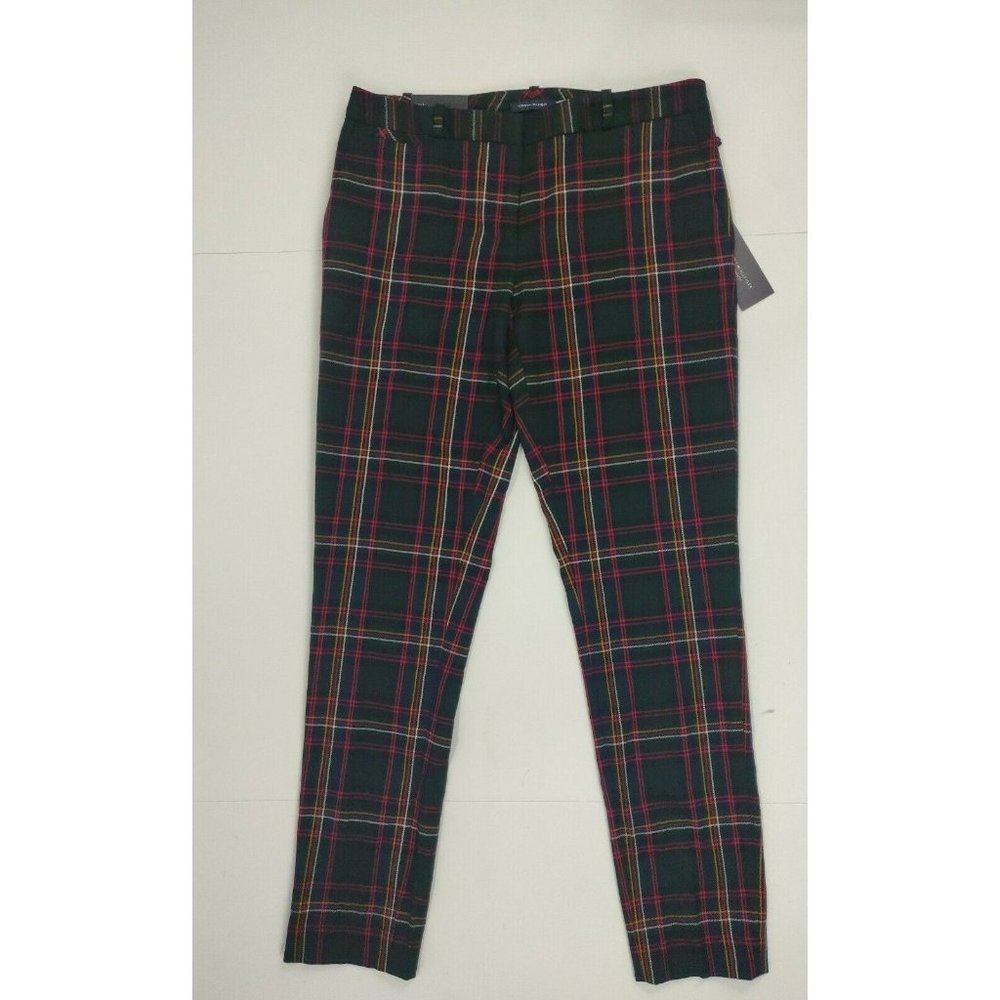 Tommy Hilfiger Womens Pants Size 2 Radcliffe Plaid - Picture 5 of 13